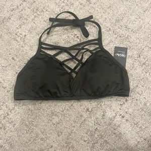NWT Olive Green Bikini Top